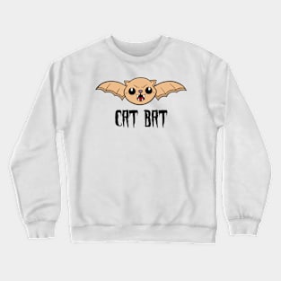 Cat Bat Halloween Design - Version 2 Crewneck Sweatshirt